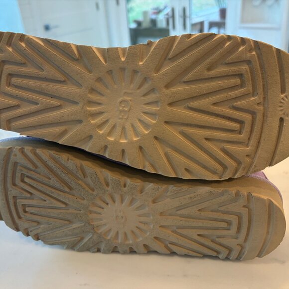 New, unworn and rare UGG lilac-frost sequin classic short boots Size 9 womens - Picture 5 of 7